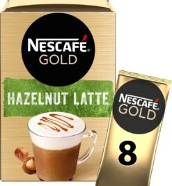 Nescafé Gold Hazelnoot Latte Oploskoffie - 6 Doosjes à 8 Zakjes -Bekend Koffie Winkel 1111x1200 3