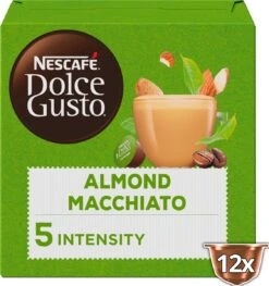 Nescafé Dolce Gusto Almond Macchiato Capsules - Vegan Koffie - 36 Koffiecups -Bekend Koffie Winkel 1126x1200