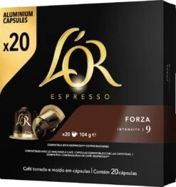 L'OR Espresso Forza Koffiecups - Intensiteit 9/12 - 10 X 20 Capsules -Bekend Koffie Winkel 1128x1200 1