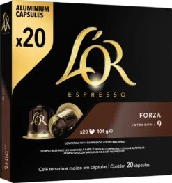 L'OR Espresso Forza Koffiecups - Intensiteit 9/12 - 10 X 20 Capsules -Bekend Koffie Winkel 1129x1200 2