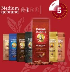 Douwe Egberts Aroma Rood Koffiebonen - 6 X 500 Gram -Bekend Koffie Winkel 1181x1200