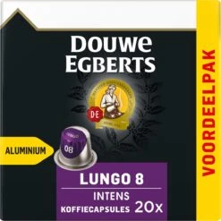 Douwe Egberts Lungo Intens Koffiecups - Intensiteit 8/12 - 10 X 20 Capsules -Bekend Koffie Winkel 1198x1200