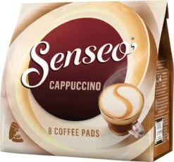 Senseo Cappuccino Koffiepads - 2/9 Intensiteit - 10 X 8 Pads -Bekend Koffie Winkel 1200x1116