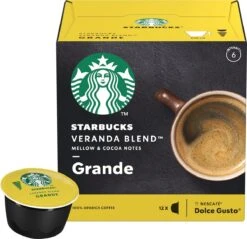 Starbucks By Dolce Gusto Capsules Veranda Grande Blonde Roast - 36 Koffiecups -Bekend Koffie Winkel 1200x1159