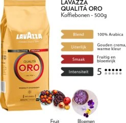Lavazza Qualita Oro Koffiebonen - 500 Gram X4 -Bekend Koffie Winkel 1200x1170 2