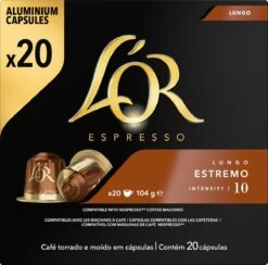L'OR Lungo Estremo (10) - 10 X 20 Koffiecups -Bekend Koffie Winkel 1200x1187 4