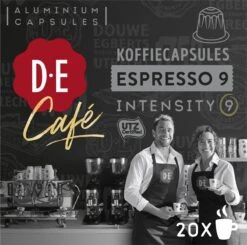 Douwe Egberts D.E Café Espresso Koffiecups - Intensiteit 9/12 - 10 X 20 Capsules -Bekend Koffie Winkel 1200x1190 1