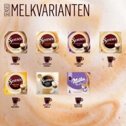 Senseo Cappuccino Koffiepads - 2/9 Intensiteit - 10 X 8 Pads -Bekend Koffie Winkel 1200x1200 168