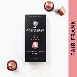 Aroma Club - Nespresso Compatible Capsules (120 St.) - No. 4 Fair Frank - Intensiteit 4/5 - Espresso - 100% Aluminium Koffiecups -Bekend Koffie Winkel 1200x1200 30
