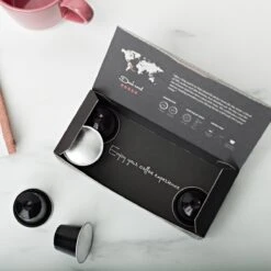 Aroma Club - Proefpakket Nespresso Compatible Capsules (100 St.) - 5 Smaken - Espresso & Lungo - 100% Aluminium Koffiecups -Bekend Koffie Winkel 1200x1200 51