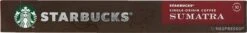 Starbucks By Nespresso Sumatra Espresso Dark Roast Capsules - 120 Koffiecups -Bekend Koffie Winkel 1200x159 1