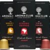 Aroma Club - Proefpakket Nespresso Compatible Capsules (100 St.) - 5 Smaken - Espresso & Lungo - 100% Aluminium Koffiecups -Bekend Koffie Winkel 1200x749