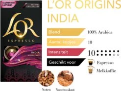L'OR Espresso Origins India (10) - 10 X 10 Koffiecups -Bekend Koffie Winkel 1200x902