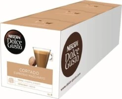 Nescafé Dolce Gusto Cortado Espresso Macchiato Capsules - 48 Koffiecups -Bekend Koffie Winkel 1200x971