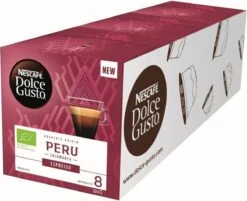 Nescafé Dolce Gusto Espresso Peru Capsules - 36 Koffiecups - GB-ORG-05 -Bekend Koffie Winkel 1200x975 1