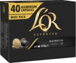 L'OR Espresso Ristretto Koffiecups - Intensiteit 11/12 - 4 X 40 Capsules 23 L'OR Espresso Ristretto Koffiecups - Intensiteit 11/12 - 4 X 40 Capsules -Bekend Koffie Winkel 1200x989 1