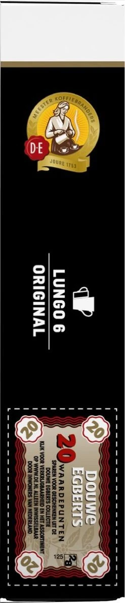 Douwe Egberts Lungo Original Koffiecups - Intensiteit 6/12 - 10 X 20 Capsules -Bekend Koffie Winkel 249x1200 2