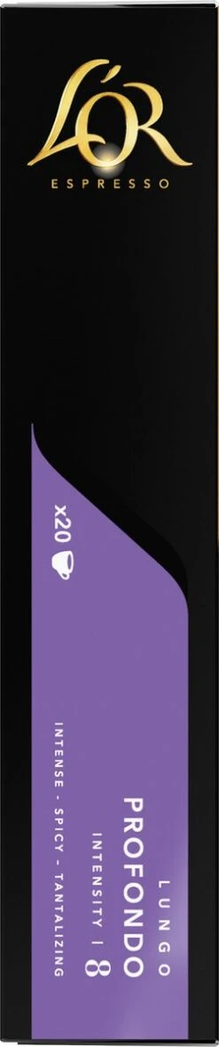 L'OR Lungo Profondo Koffiecups - Intensiteit 8/12 - 4 X 40 Capsules -Bekend Koffie Winkel 251x1200 2