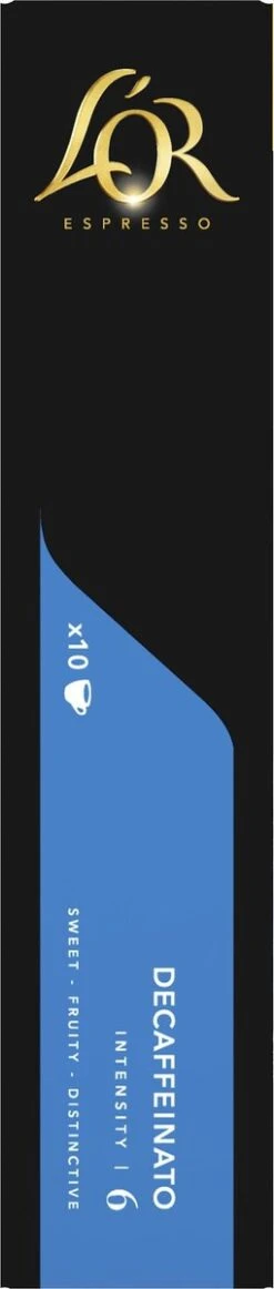 L'OR Espresso Decaffeinato Koffiecups - Intensiteit 6/12 - 10 X 10 Capsules -Bekend Koffie Winkel 255x1200 11