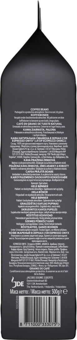 L'OR Espresso Onyx Koffiebonen (12) - 4 X 500 Gram -Bekend Koffie Winkel 273x1200