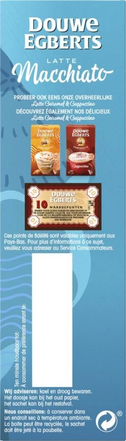 Douwe Egberts Verwenkoffie Latte Macchiato Oploskoffie - 5 X 8 Zakjes -Bekend Koffie Winkel 343x1200 2