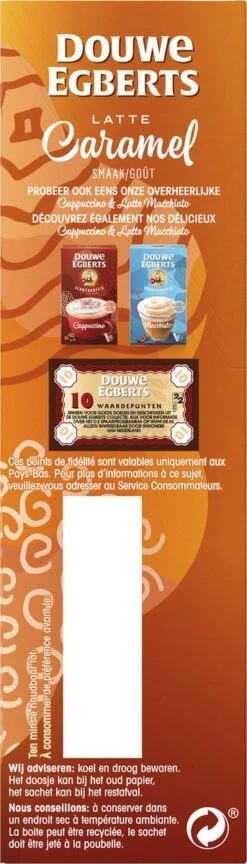 Douwe Egberts Verwenkoffie Latte Caramel Oploskoffie - 5 X 8 Zakjes -Bekend Koffie Winkel 343x1200 7