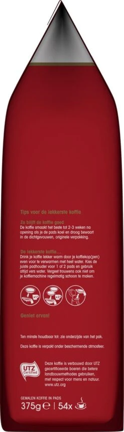 Douwe Egberts Aroma Rood Koffiepads - 4 X 54 Pads -Bekend Koffie Winkel 345x1200