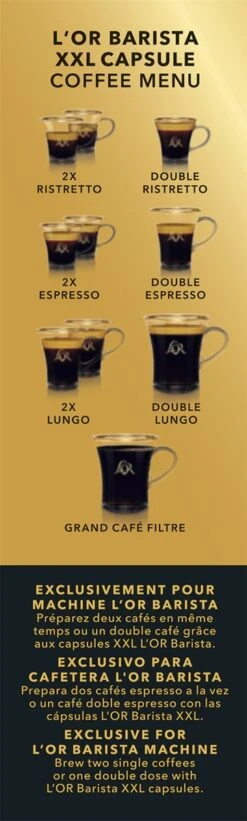 L'OR BARISTA XXL Ristretto (11) - 5 X 10 Koffiecups -Bekend Koffie Winkel 361x1200 3