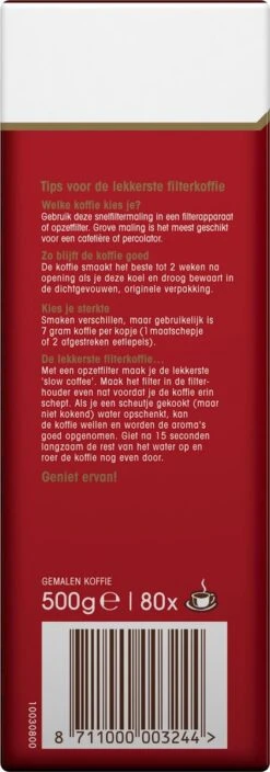 Douwe Egberts Aroma Rood Filterkoffie - 15 X 500 Gram -Bekend Koffie Winkel 421x1200 2