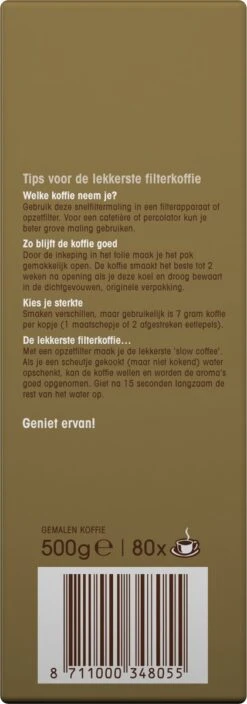 Douwe Egberts Excellent Filterkoffie - 6 X 500 Gram -Bekend Koffie Winkel 421x1200 3