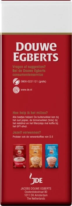 Douwe Egberts Aroma Rood Filterkoffie - Dubbelpak 6 X 1000 Gram -Bekend Koffie Winkel 423x1200 1