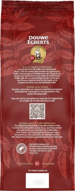 Douwe Egberts Aroma Rood Koffiebonen - 4 X 1000 Gram - Extra Grote Verpakking -Bekend Koffie Winkel 472x1200 1