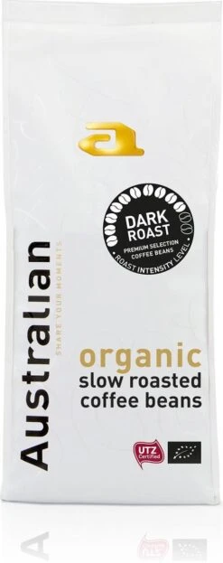 Australian Coffee Beans Dark Roast -4 X 500 Gram- UTZ Organic
