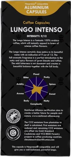 Gran Maestro Italiano - Lungo Intenso - Koffiecups - Nespresso Compatibel Capsules - Krachtige Smaak - 6 X 20 Cups -Bekend Koffie Winkel 547x1200 2