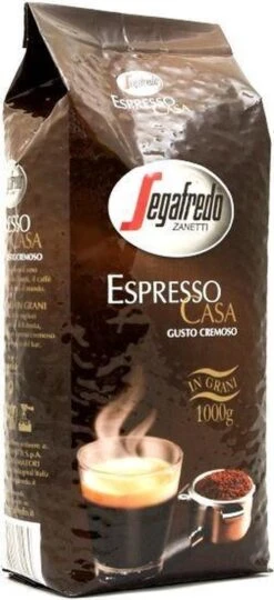Segafredo Espresso Casa Koffiebonen - 8 X 1 Kg -Bekend Koffie Winkel 549x1200