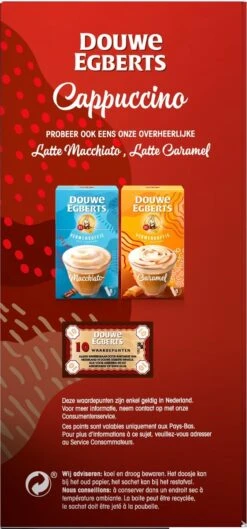 Douwe Egberts Verwenkoffie Cappuccino Oploskoffie - 5 X 10 Zakjes -Bekend Koffie Winkel 560x1200 1