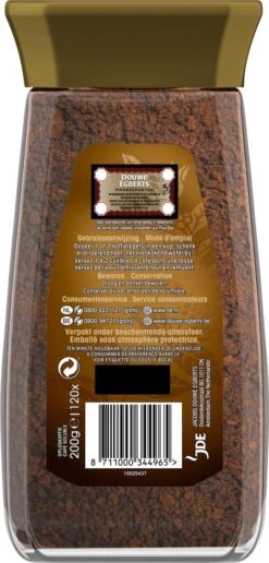 Douwe Egberts Gold Oploskoffie - 6 X Pot Van 200 Gram -Bekend Koffie Winkel 574x1200