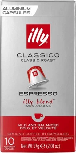 Illy Espresso Classico Koffiecups - Intensiteit 5/9 - 10 X 10 Capsules -Bekend Koffie Winkel 596x1200