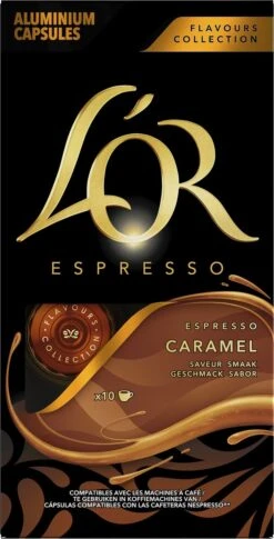 L'OR Espresso Caramel Koffiecups - 10 X 10 Capsules -Bekend Koffie Winkel 611x1200 2