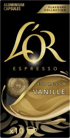 L'OR Espresso Vanille Koffiecups - 10 X 10 Capsules -Bekend Koffie Winkel 612x1200 2