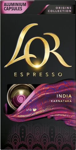 L'OR Espresso Origins India (10) - 10 X 10 Koffiecups -Bekend Koffie Winkel 614x1200 1