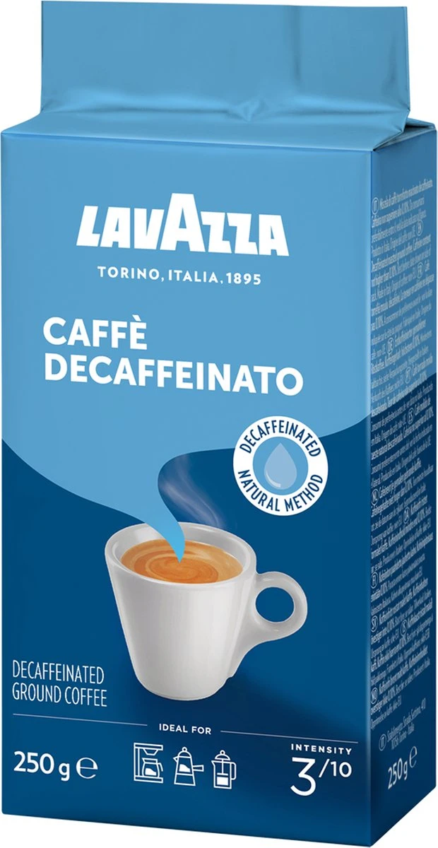 Lavazza Caffe Decaffeinato Filterkoffie - 250 Gram X8 7 Lavazza Caffe Decaffeinato Filterkoffie - 250 Gram X8 - Afbeelding 5