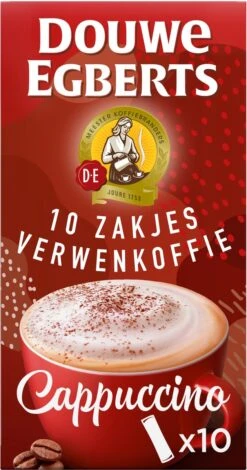 Douwe Egberts Verwenkoffie Cappuccino Oploskoffie - 5 X 10 Zakjes -Bekend Koffie Winkel 630x1200 1