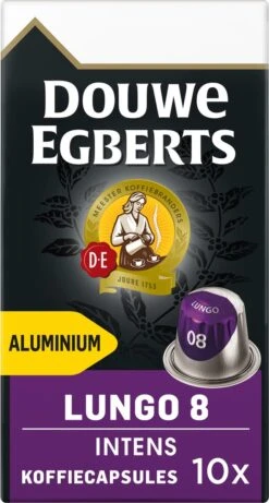 Douwe Egberts Lungo Intens Koffiecups - Intensiteit 8/12 - 10 X 10 Capsules -Bekend Koffie Winkel 643x1200