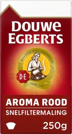 Douwe Egberts Aroma Rood Filterkoffie - 24 X 250 Gram -Bekend Koffie Winkel 643x1200 6