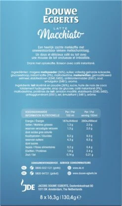 Douwe Egberts Verwenkoffie Latte Macchiato Oploskoffie - 5 X 8 Zakjes -Bekend Koffie Winkel 713x1200 2