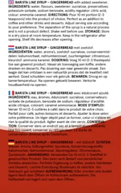 Fitcy | Koffiesiroop | Gingerbread | Barista Syrup | Zero | Vegan | Vetvrij | Suikervrij | Keto-vriendelijk | Koffie | Siroop | MET DOSEERPOMP | 1L -Bekend Koffie Winkel 752x1200