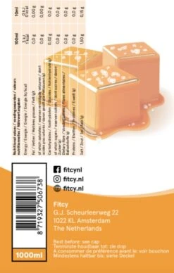 Fitcy | Koffiesiroop | Salted Caramel | Barista Syrup | Zero | Vegan | Vetvrij | Suikervrij | Keto-vriendelijk | Koffie | Siroop | MET DOSEERPOMP | 1L -Bekend Koffie Winkel 764x1200 1