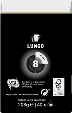 Douwe Egberts Lungo Intens (8) - 5 X 40 Koffiecups -Bekend Koffie Winkel 765x1200 2