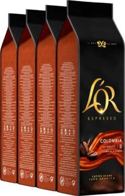 L'OR Espresso Origins Colombia Koffiebonen (8) - 4 X 500 Gram